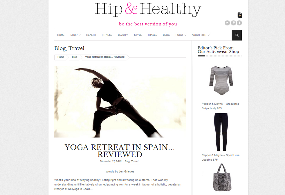 Hip & Healthy Yoga Review