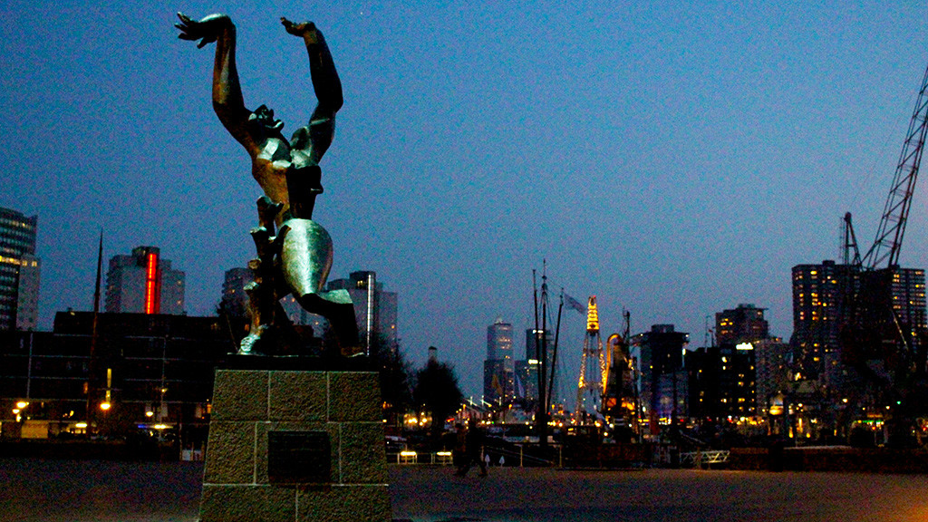 The Destroyed City Statue Rotterdam