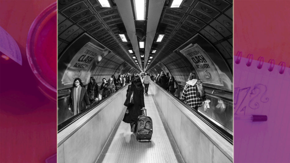 Underground tube station